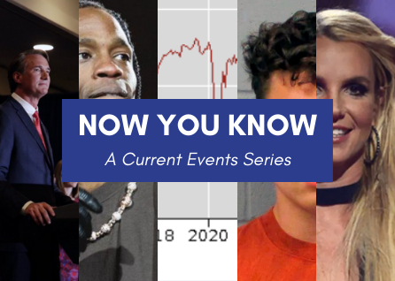 Left to Right: Virginia goes red, Travis Scott’s concert, the great resignation, Kyle Rittenhouse case, and Judge ends Judge Ends Britney Spears’ conservatorship.