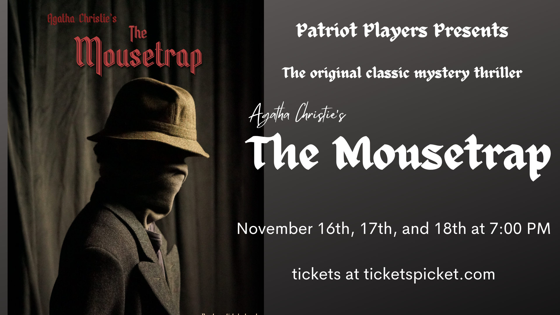 The Mousetrap graphic image created by Charlotte Williamson 