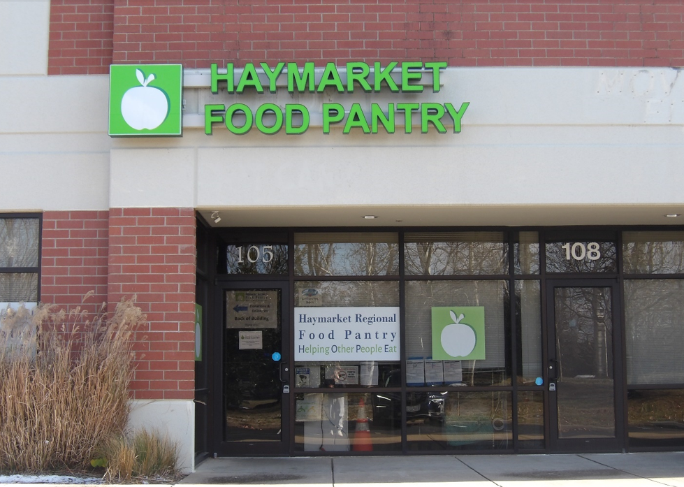 Figure 1 The Haymarket Food Pantry, located in Haymarket Virginia, is one of the many food pantries affected by the reductions of SNAP benefits. 