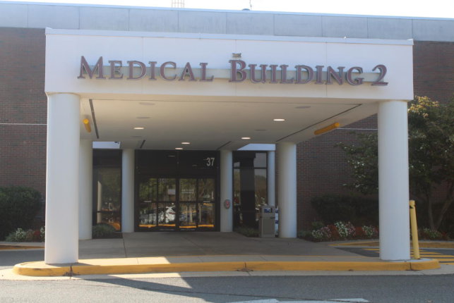 UVA Hospital Medical Building 2 in Manassas, Virginia. This unit leads to the volunteering office.