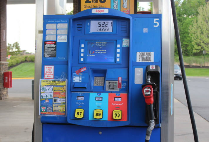 Pictured is a gas pump at the 7-Eleven gas station in Nokesville, VA on Apr. 24, 2026. 